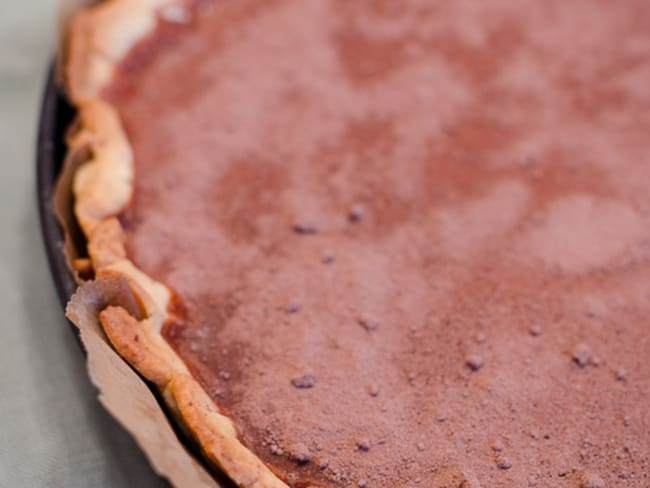 Tarte au chocolat et à la noisette