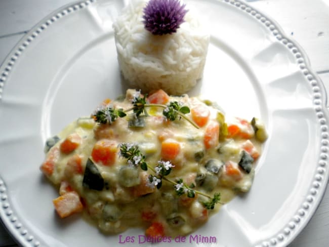 Dos de cabillaud aux petits légumes