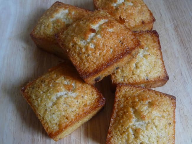 Financiers noix de coco pépites de chocolat