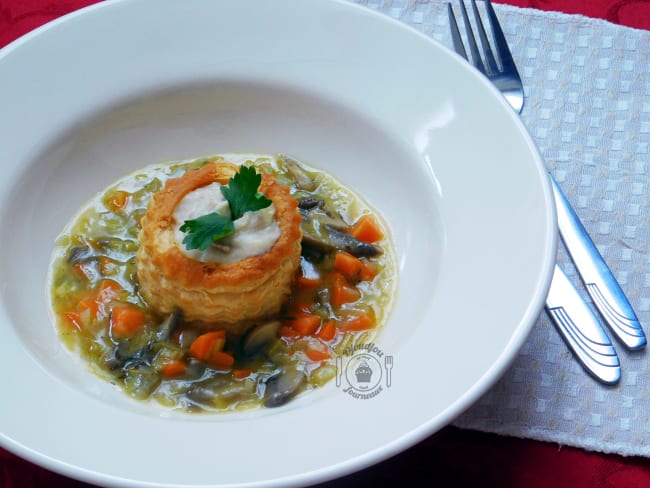 Vol-au-vent au thon et légumes