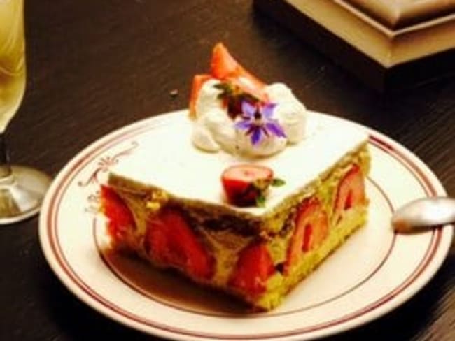 Fraisier chantilly mascarpone et yuzu