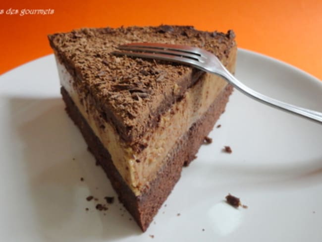 entremet au flan et au chocolat