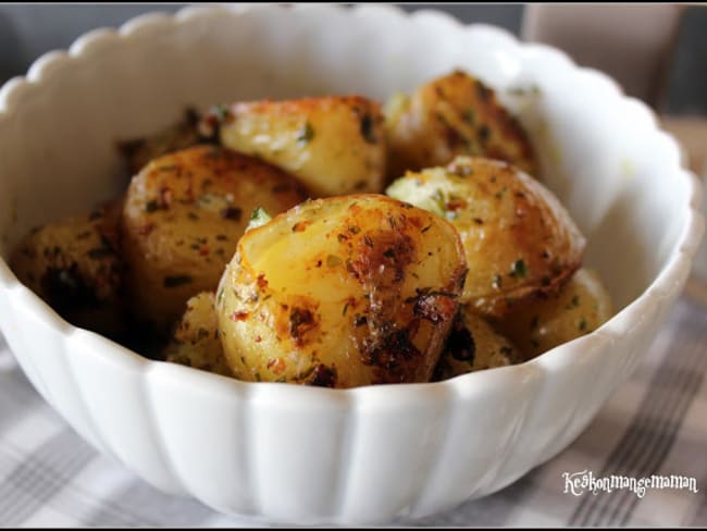 Pommes de terre nouvelles bouillies puis sautées, moelleux et croustillant assurés