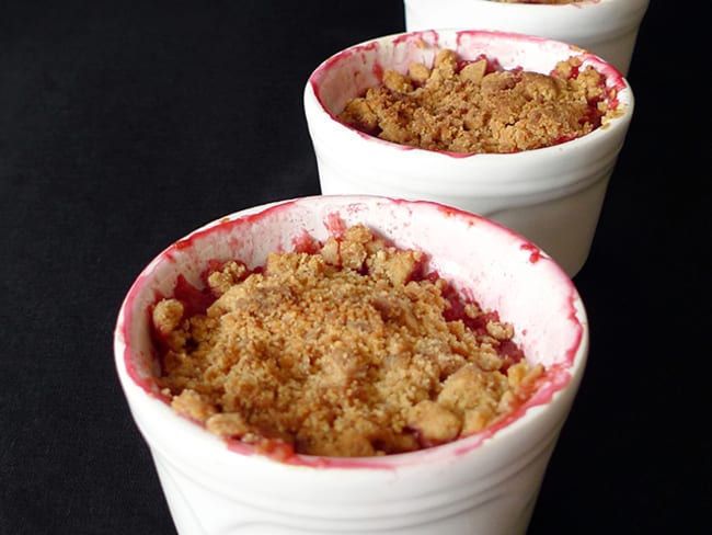 Crumble aux fruits rouges