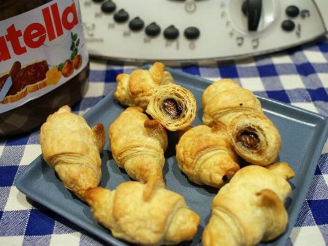 Mini croissant au nutella au thermomix facile et rapide