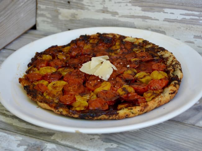 Tatin de tomates cerises à la tapenade