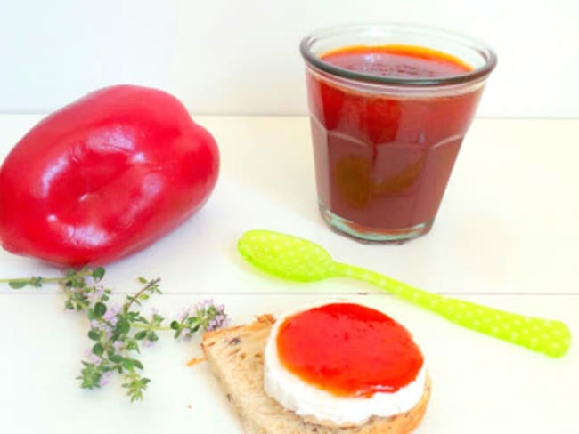 Confiture de poivrons rouges au thym