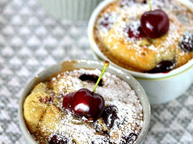 Mini clafoutis aux cerises Burlat