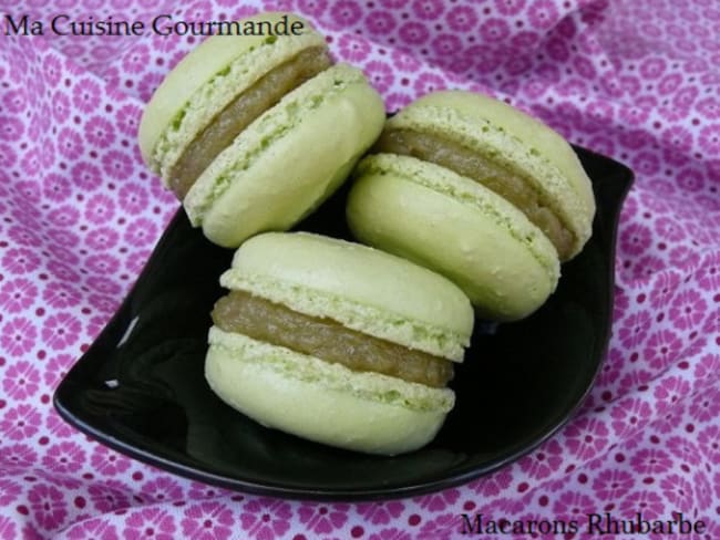 Macarons Rhubarbe