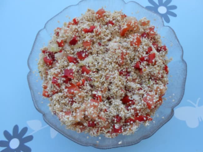 Taboulé de quinoa germé