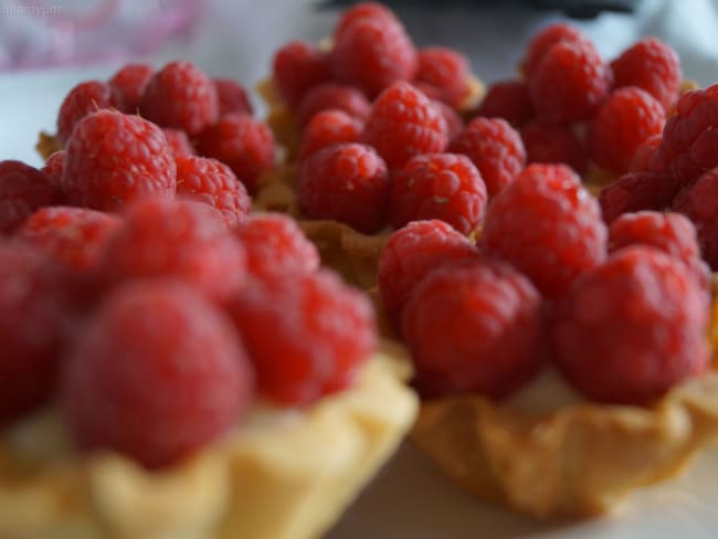 Mini tartelettes fraise et framboise