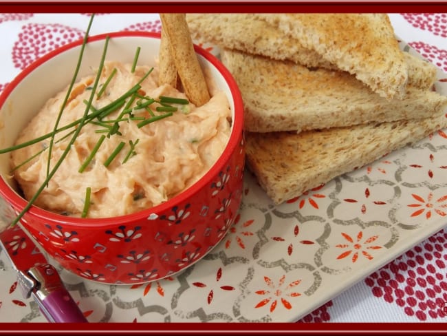 Rillettes aux deux saumons et ciboulette