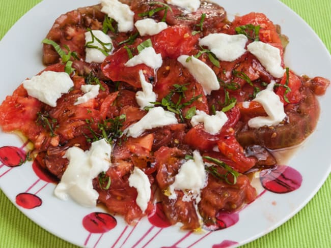 Salade de tomates mozzarella