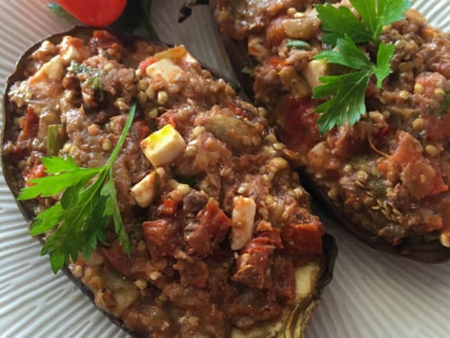 Les aubergines farcies légères, légères