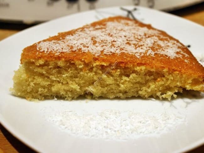 Gâteau moelleux à la noix de coco au thermomix facile et rapide