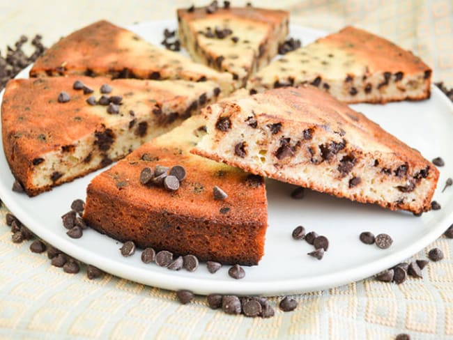 Financier géant façon Banana Bread chocolat et banane