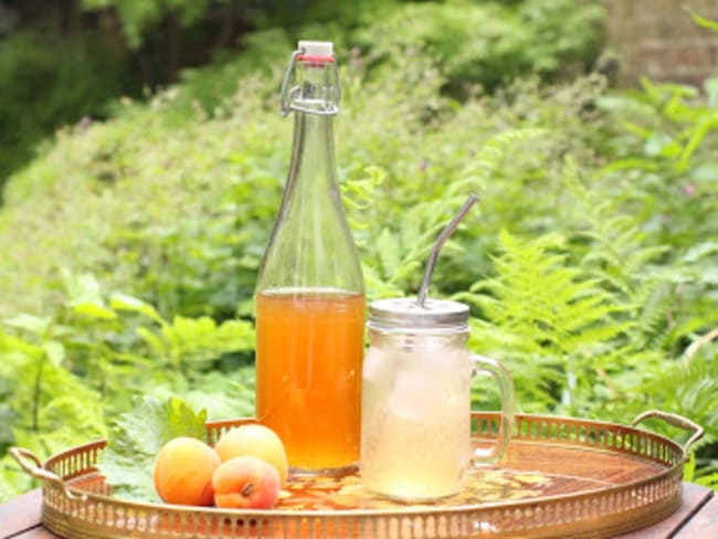 Shrub au shiso et aux abricots