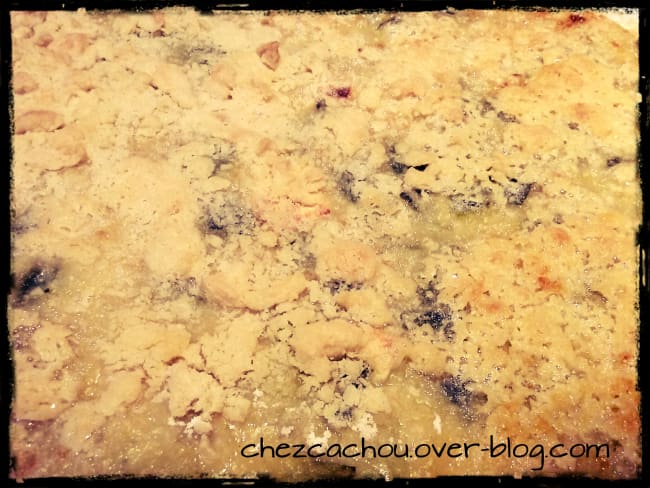 Crumble courgettes chèvre et miel