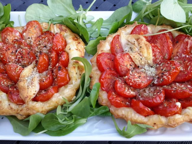 Tartelette tomates cerises et bacon