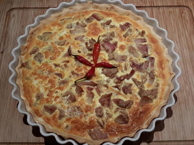 Tarte au thon et au boursin