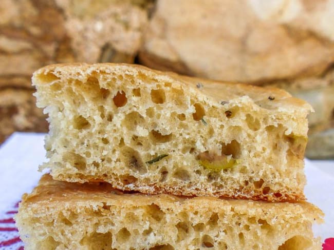 Focaccia aux olives