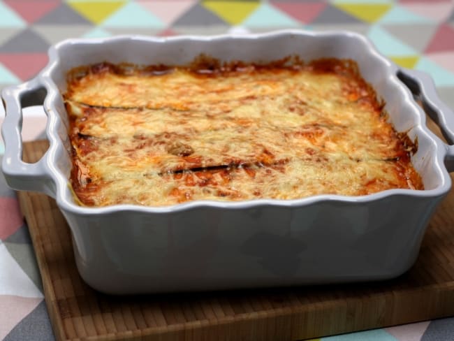 Gratin de courgettes façon lasagne sans gluten