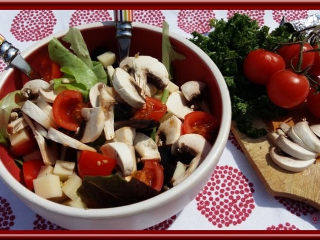 Salade de Champignons au gruyère