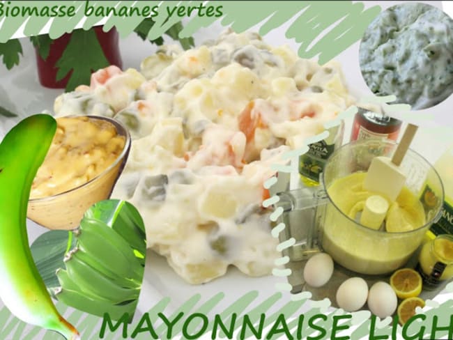 Mayonnaise à la biomasse de bananes vertes