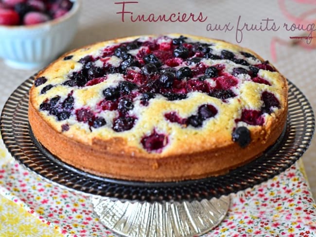 Financier aux fruits rouges