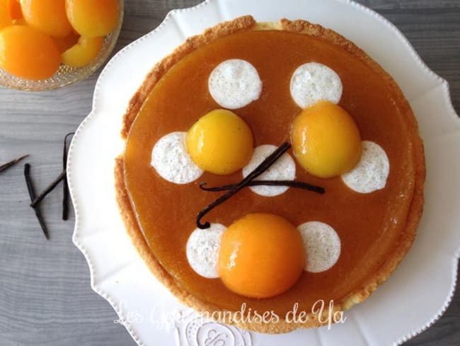 Tarte abricot, vanille et whisky