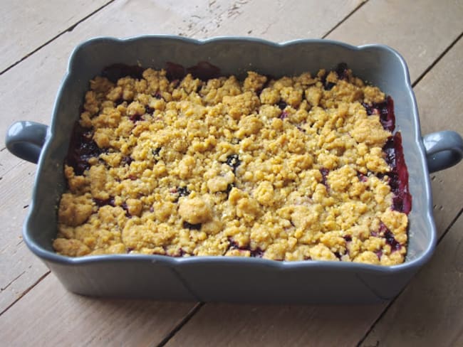 Crumble aux mûres