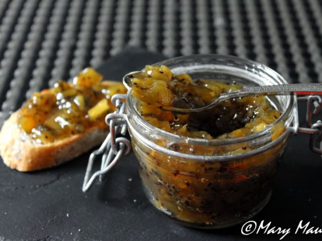 Confiture de kiwis aux zestes d'orange