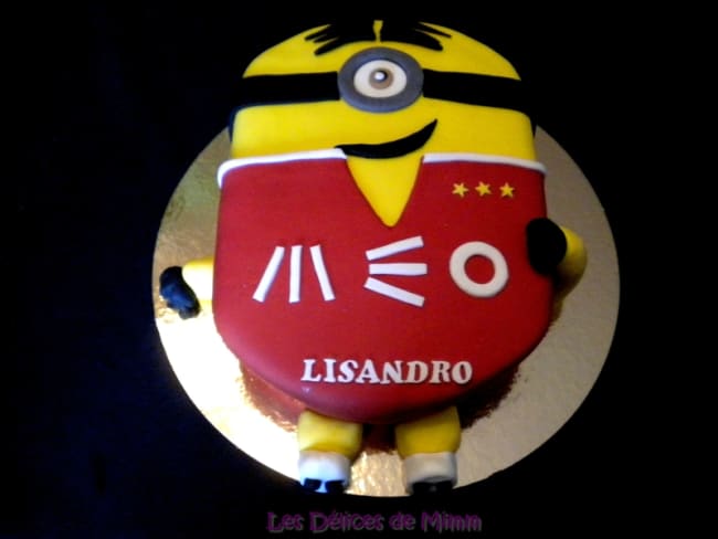 Gâteau Un minion supporter du Benfica