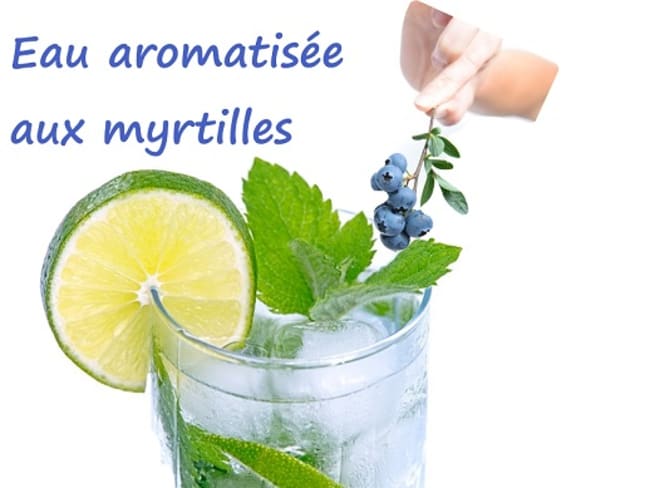 Eau aromatisée aux myrtilles