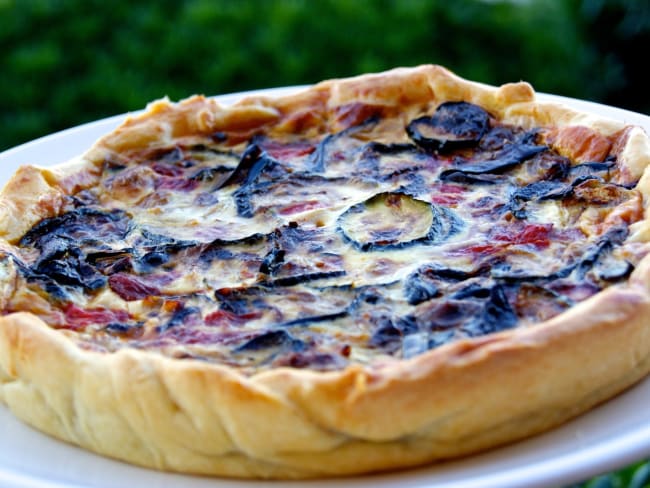 Quiche aux légumes grillés