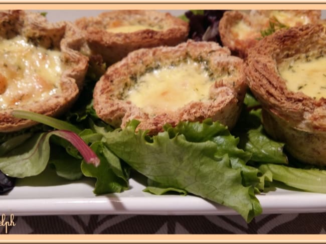 Quiche toast Cups au saumon