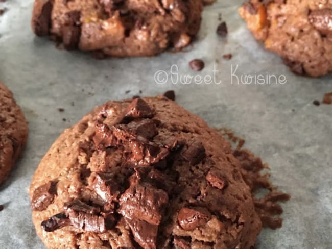 Les cookies très chocolat aux écorces de mandarine