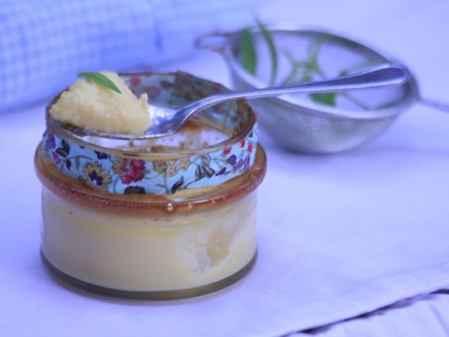 Flan à la verveine