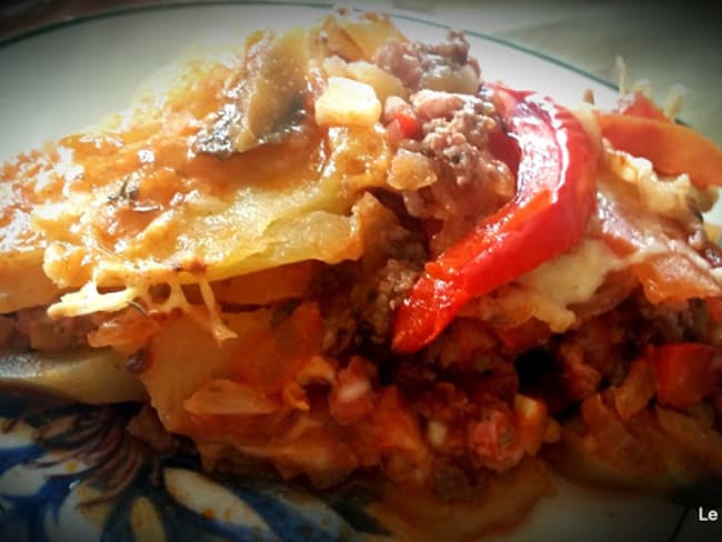 Moussaka Balkanique avec aubergines et pommes de terre