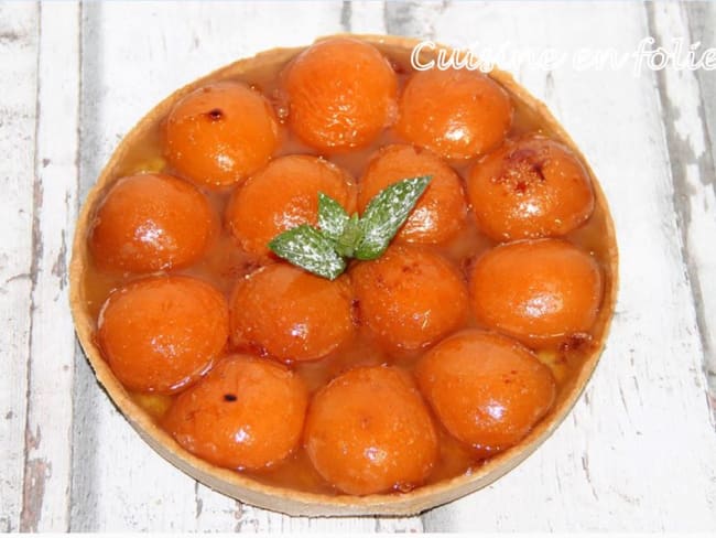 La tarte aux abricots et gingembre confit de Philippe Conticini