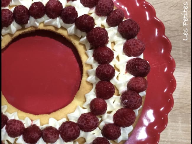 Tarte aux framboises renversante d'après Lucy Dauchy