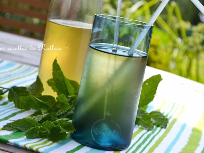 Sirop de menthe fraîche