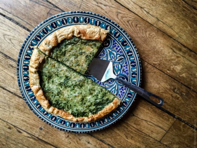 Quiche aux épinards et tofu