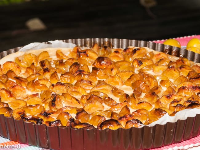 Tarte mirabelles amandes