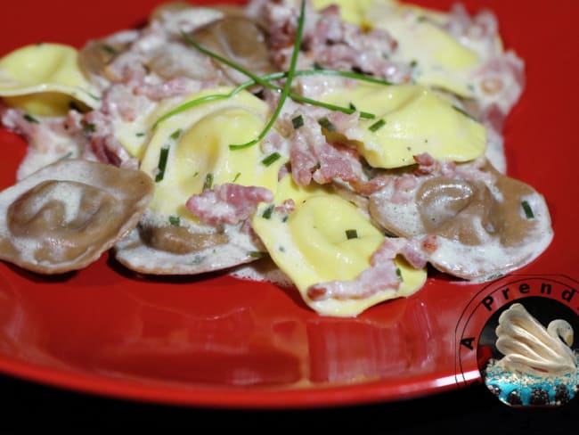 Duetto champignons émincés et fromage italien sauce parmesan