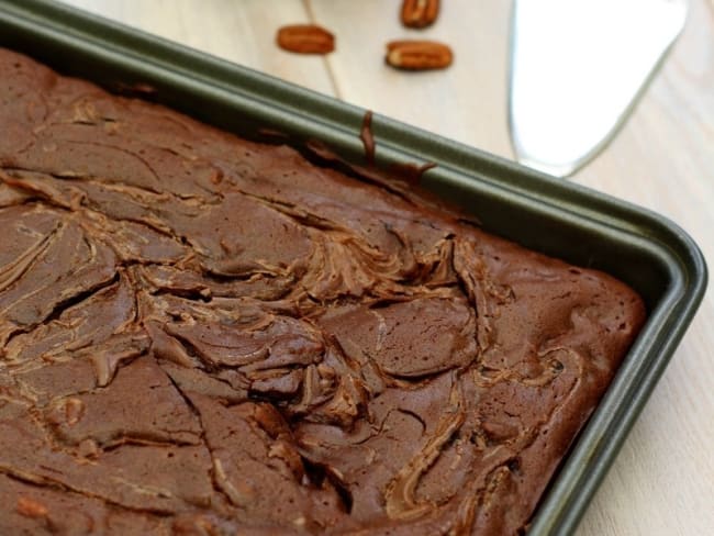 Brownie marbré à la pâte à tartiner