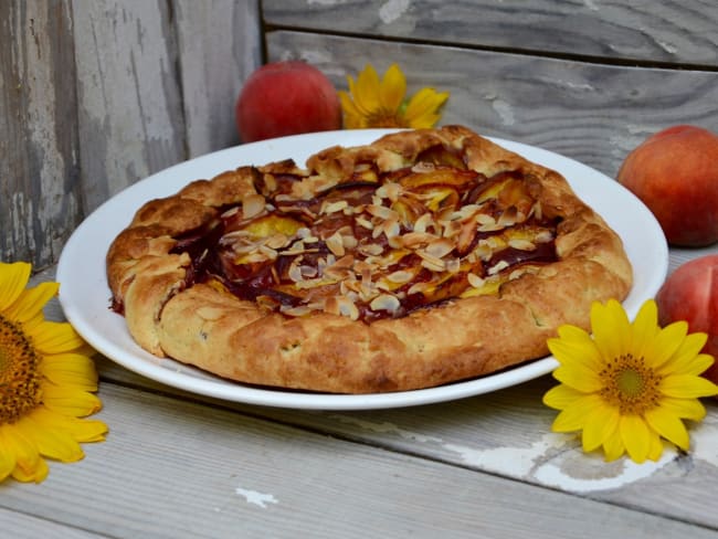 Tarte rustique aux pêches