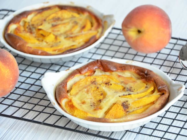 Mini clafoutis de pêches