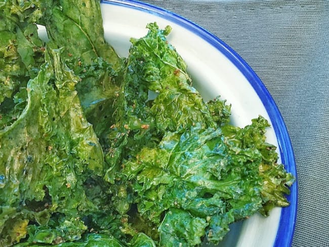 Chips de chou kale aux épices