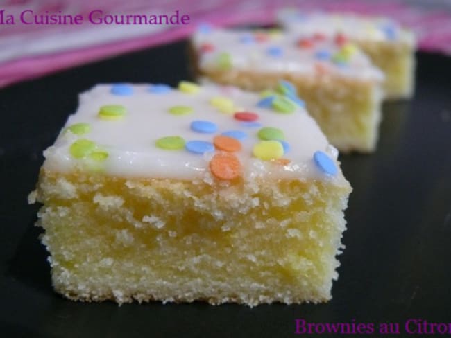 Un presque brownie au citron